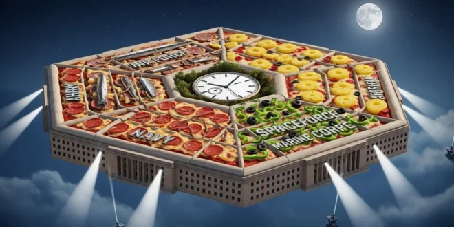 Pentagon Pizza Watch: Alerta por pico de actividad nocturna