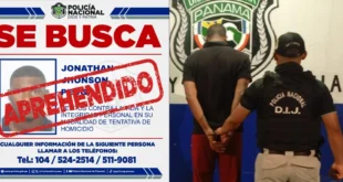 POLICÍA APREHENDE A ALIAS "TOPIO", UNO DE LOS MÁS BUSCADOS POR TENTATIVA DE HOMICIDIO EN COLÓN