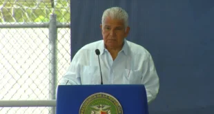 Presidente José Raúl Mulino anunciando el pago de los certificados CEPANIM en Panamá
