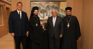 Presidente Mulino en reunión con la misión diplomática del Patriarcado de Alejandría