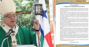 Arzobispo de Panamá José Domingo Ulloa defendiendo la dignidad humana.