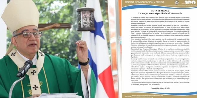 Arzobispo de Panamá José Domingo Ulloa defendiendo la dignidad humana.