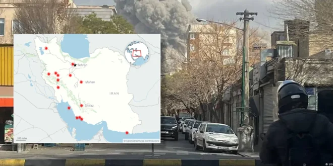 Explosiones y despliegue militar en el conflicto entre Estados Unidos, Israel e Irán