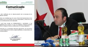 Diputado Carlos Saldaña en la Asamblea Nacional de Panamá