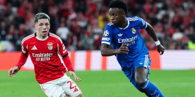 Prestianni y Vinicius Jr.