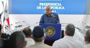 Presidente José Raúl Mulino en conferencia de prensa detallando el plan de reactivación económica para Panamá