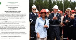 Comunicado de la OFAC y la presidenta encargada de Venezuela, Delcy Rodríguez, junto al secretario de Energía estadounidense, Chris Wright