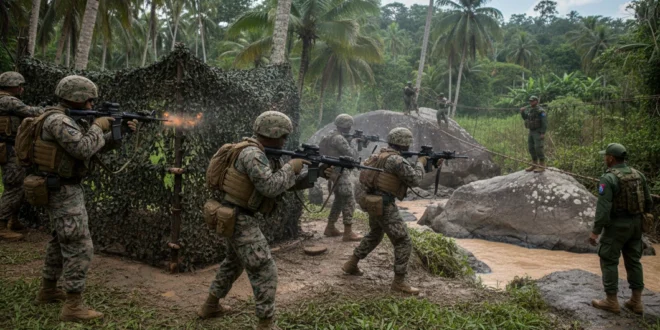 Infantes de Marina de EE.UU. y fuerzas de seguridad panameñas en entrenamiento conjunto