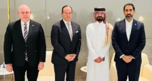 Ministro Javier Martínez-Acha recibido por autoridades diplomáticas en Doha, Qatar