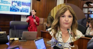 Primera dama, Maricel Cohen de Mulino, y la ministra de Cultura, María Eugenia Herrera