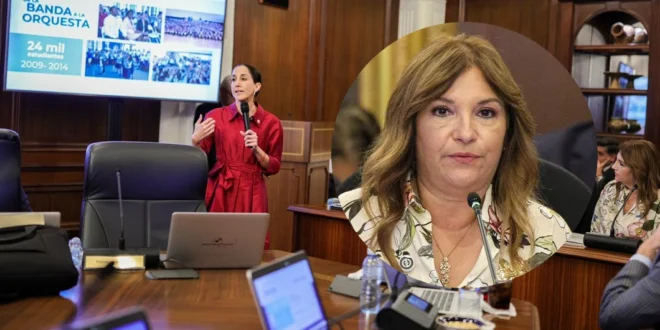 Primera dama, Maricel Cohen de Mulino, y la ministra de Cultura, María Eugenia Herrera