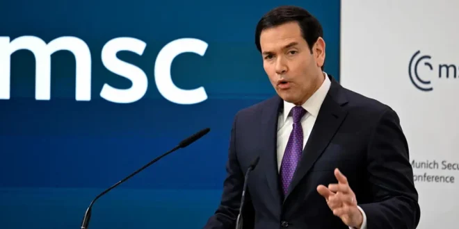 Marco Rubio en la Conferencia de Seguridad de Múnich discutiendo la guerra en Ucrania