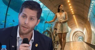 Propuesta de túnel peatonal The Canal Underline bajo el Canal de Panamá por Mayer Mizrachi