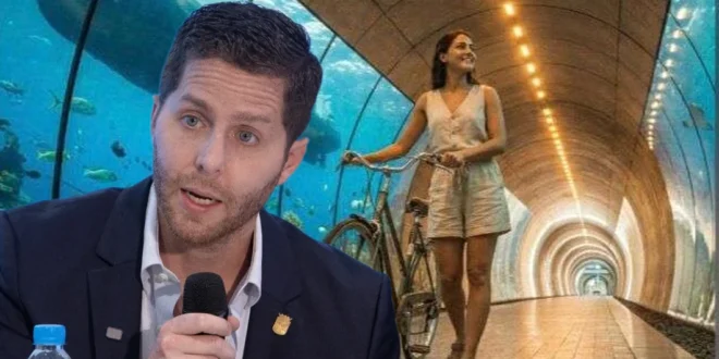 Propuesta de túnel peatonal The Canal Underline bajo el Canal de Panamá por Mayer Mizrachi