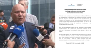 El subdirector de Recursos Humanos, Reinaldo Medina, junto al equipo de Asesoría Legal de la entidad, interpuso la acción legal por un presunto delito contra la administración pública