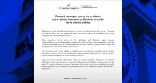 Comunicado Ministerio de Economía y Finanzas