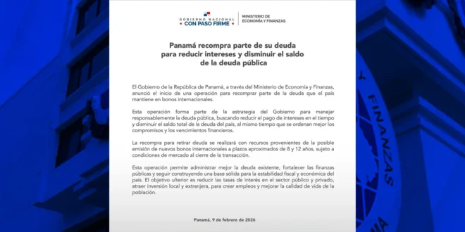 Comunicado Ministerio de Economía y Finanzas