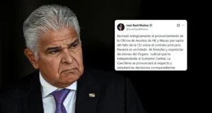 Presidente Mulino reaccionó a través de su cuenta oficial en la red social X