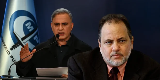 El fiscal general de la República, Tarek William Saab, y el Defensor del Pueblo, Alfredo Ruiz