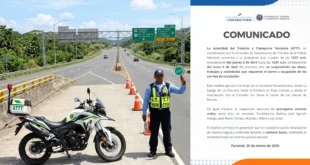Agente de la ATTT gestionando el tráfico en una autopista despejada de Panamá