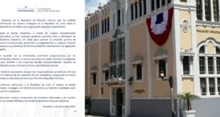Sede de la Cancillería de Panamá y comunicado
