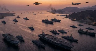 Operaciones militares estratégicas y despliegue naval en el Golfo Pérsico durante el conflicto con Irán