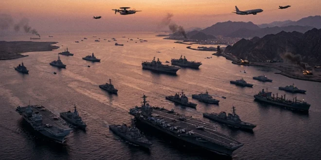 Operaciones militares estratégicas y despliegue naval en el Golfo Pérsico durante el conflicto con Irán