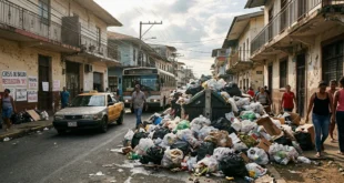Acumulación de residuos en calles de Panamá evidenciando la crisis de gestión pública