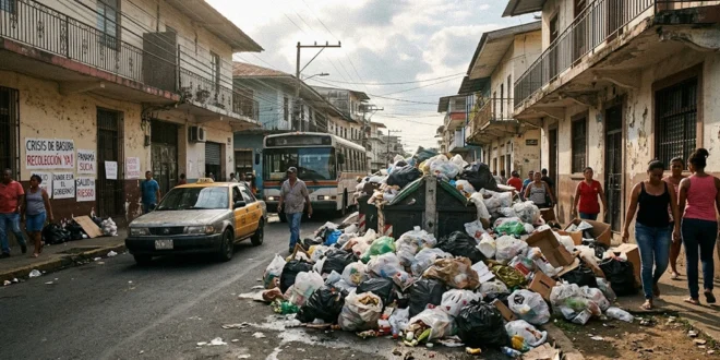 Acumulación de residuos en calles de Panamá evidenciando la crisis de gestión pública