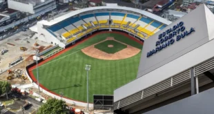 Vista exterior del nuevo Estadio Roberto Mariano Bula en Colón