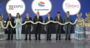 Inauguración de Expocomer 2026 con Aurelio Barría destacando a Panamá como país puente