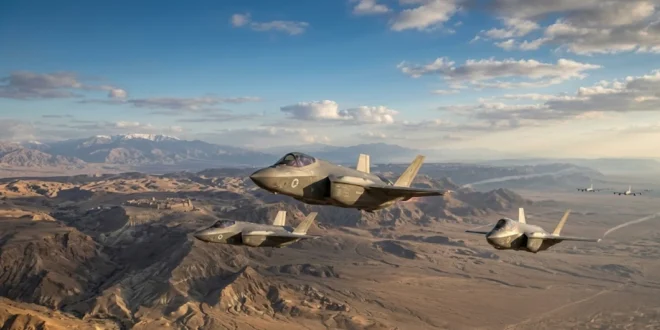 Aviones de combate de Israel en una misión estratégica sobre Oriente Próximo