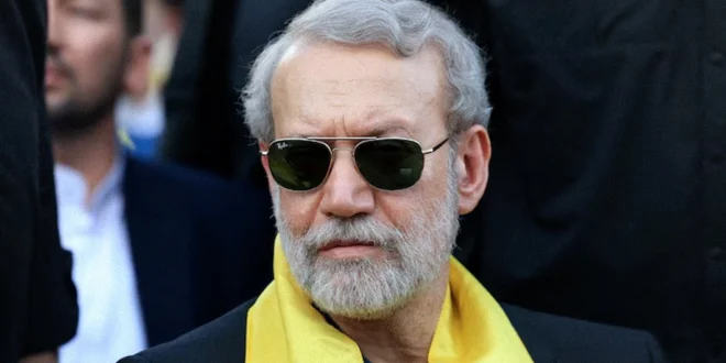 Larijani en un acto de Hezbollah en 2025