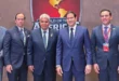 Embajador Kevin Cabrera y el presidente José Raúl Mulino en la Cumbre del Escudo de las Américas