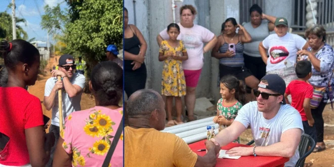 Alcalde Mayer Mizrachi supervisando obras de agua potable en Las Garzas