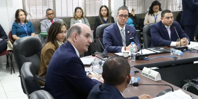 Ministro Felipe Chapman sustentando créditos extraordinarios ante la Comisión de Presupuesto