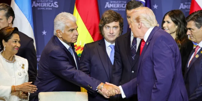 Presidente Mulino y líderes regionales en la firma del acuerdo Escudo de las Américas en Miami