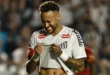 Neymar Jr. durante un partido con el Santos FC