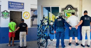 Agentes de la Policía Nacional de Panamá realizando operativos de captura por delitos de estafa