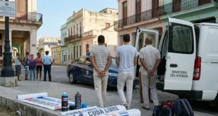 Ciudadanos detenidos. Imagen creada con IA