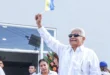 Presidente Mulino en la inauguración del nuevo estadio de béisbol Roberto Mariano Bula en la ciudad de Colón