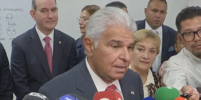 Presidente Mulino hablando sobre la nueva legislación de combustibles en Panamá