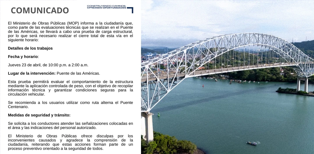 Cierre Del Puente De Las Américas: Horarios, Rutas Alternas Y Detalles ...