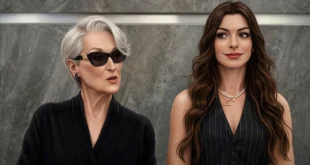 Meryl Streep y Anne Hathaway en el set de rodaje de la secuela de El diablo viste a la moda 2