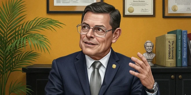 Frank Ábrego, Ministro de Seguridad de Panamá, durante una entrevista sobre políticas de seguridad.