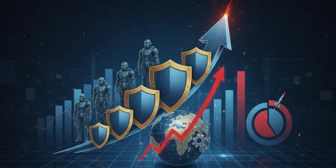 Infografía sobre el aumento del presupuesto militar global en 2025