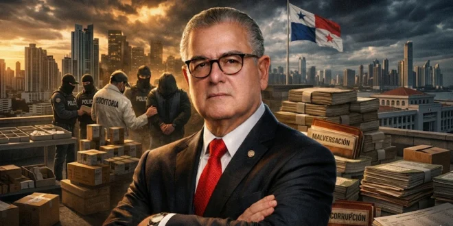 Ilustración de Anel Bolo Flores, Contralor de la República de Panamá