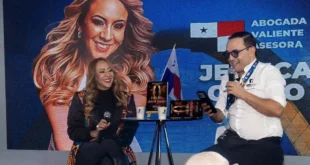 Jessica Canto durante su presentación literaria en la FILBo 2026