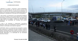 Directriz de MITRADEL sobre flexibilidad laboral por cierre del Puente de las Américas