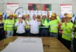 Obras de construcción del nuevo Hospital del Niño en la Avenida Balboa, Panamá.